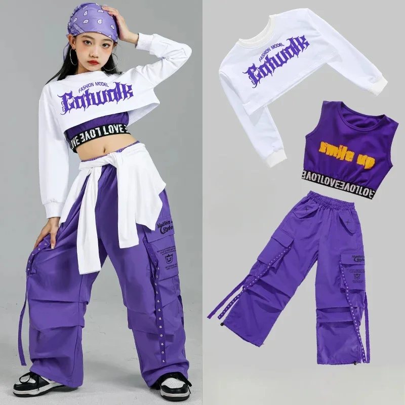 Street Fashion Kpop - Children Street Dance Outfits Kids Streetwear