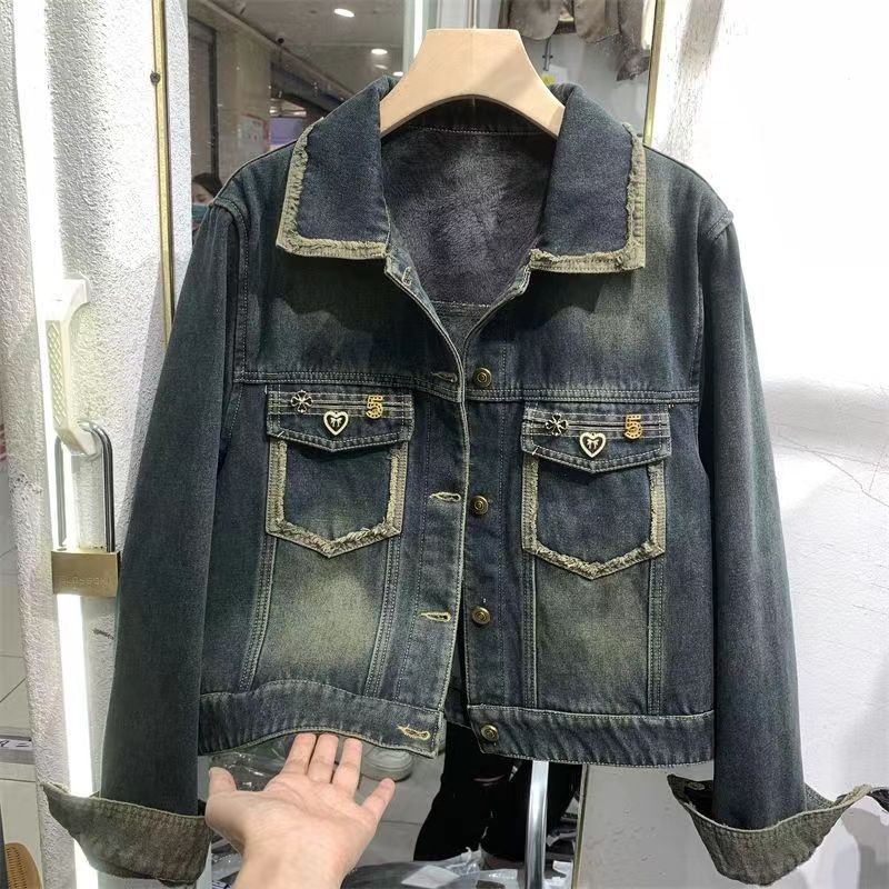 Street Fashion Hong Kong - Fashion street denim jacket women's spring