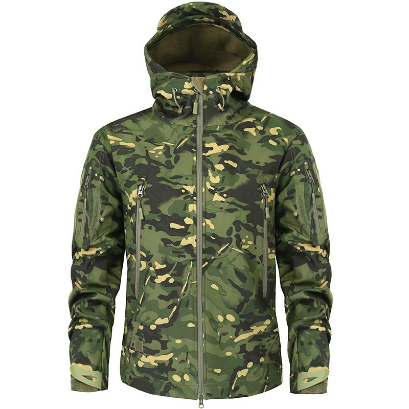 Windbreak Shell Jacket - Hiking Jackets Men Camouflage Tactical Jacket