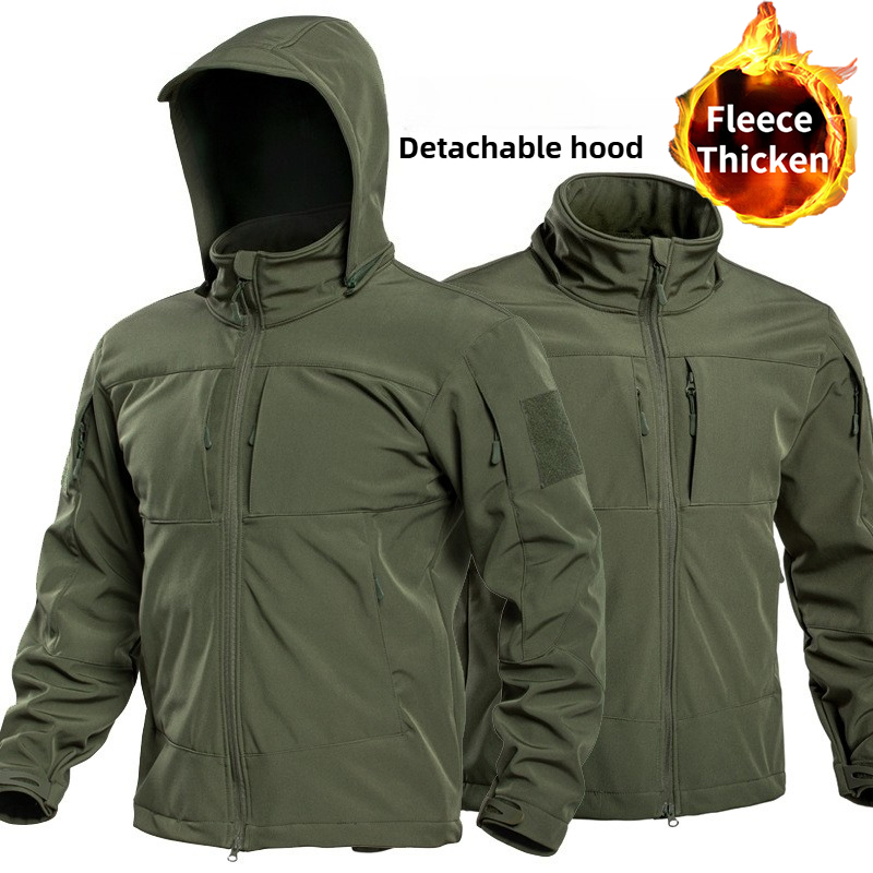 Windbreak Shell Jacket - Men's Special Ops Military Tactical Soft