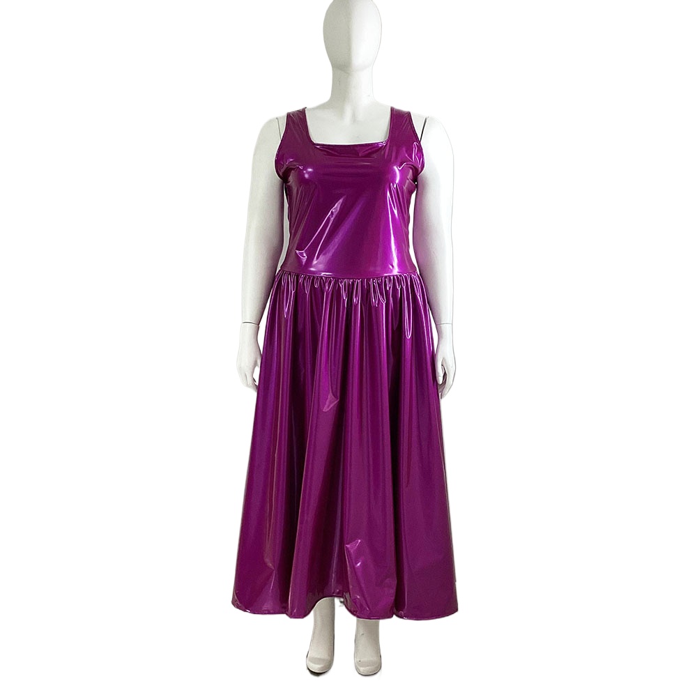 Queen Street Fashion - Women's PVC Tank Dress, Sleeveless Fit