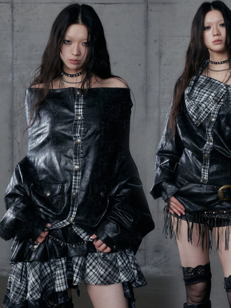 Queen Street Fashion - New Dark Punk Fashionable Street Plaid