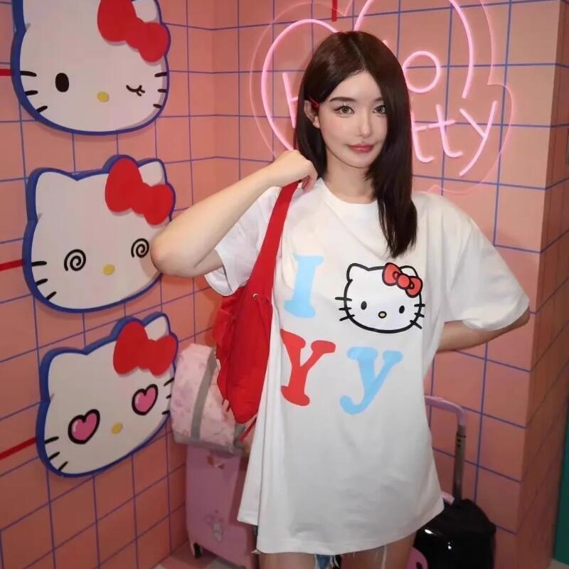Street Fashion Casual - Short-Sleeved Sanrio Summer Pure Cotton Unisex