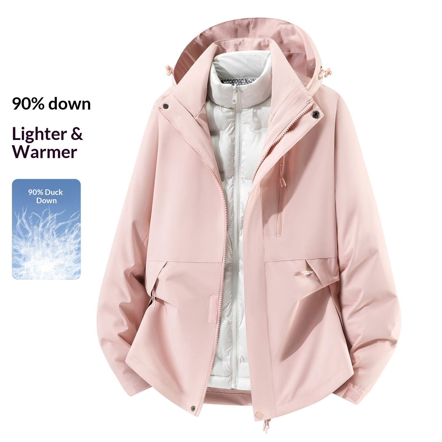 Windbreak Shell Jacket - Hard Shell Tactical Jacket Windproof Three-in-one