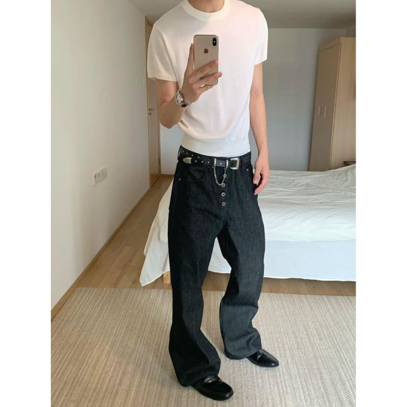 Mens Jeans Harajuku Summer Hon - Street Fashion Hong Kong 评论和价格