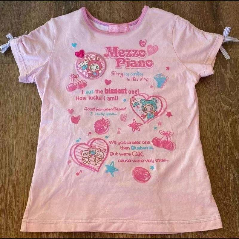Vintage Kawaii Cute Short Slee - Street Fashion Casual 评论和价格