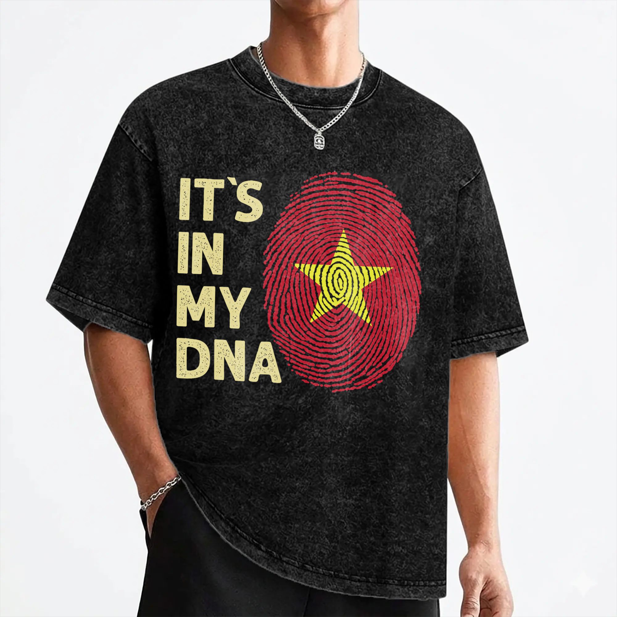 Vietnam in My DNA Vietnam Flag - Street Fashion Vietnam 评论和价格