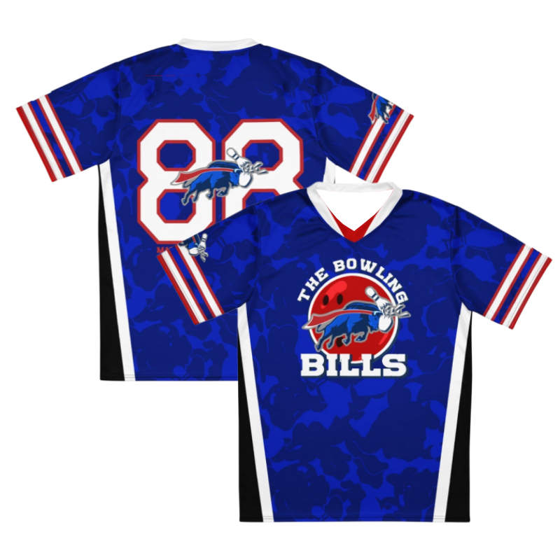 Men Bowling Bills V Neck Bowli - Street Fashion Logo 评论和价格