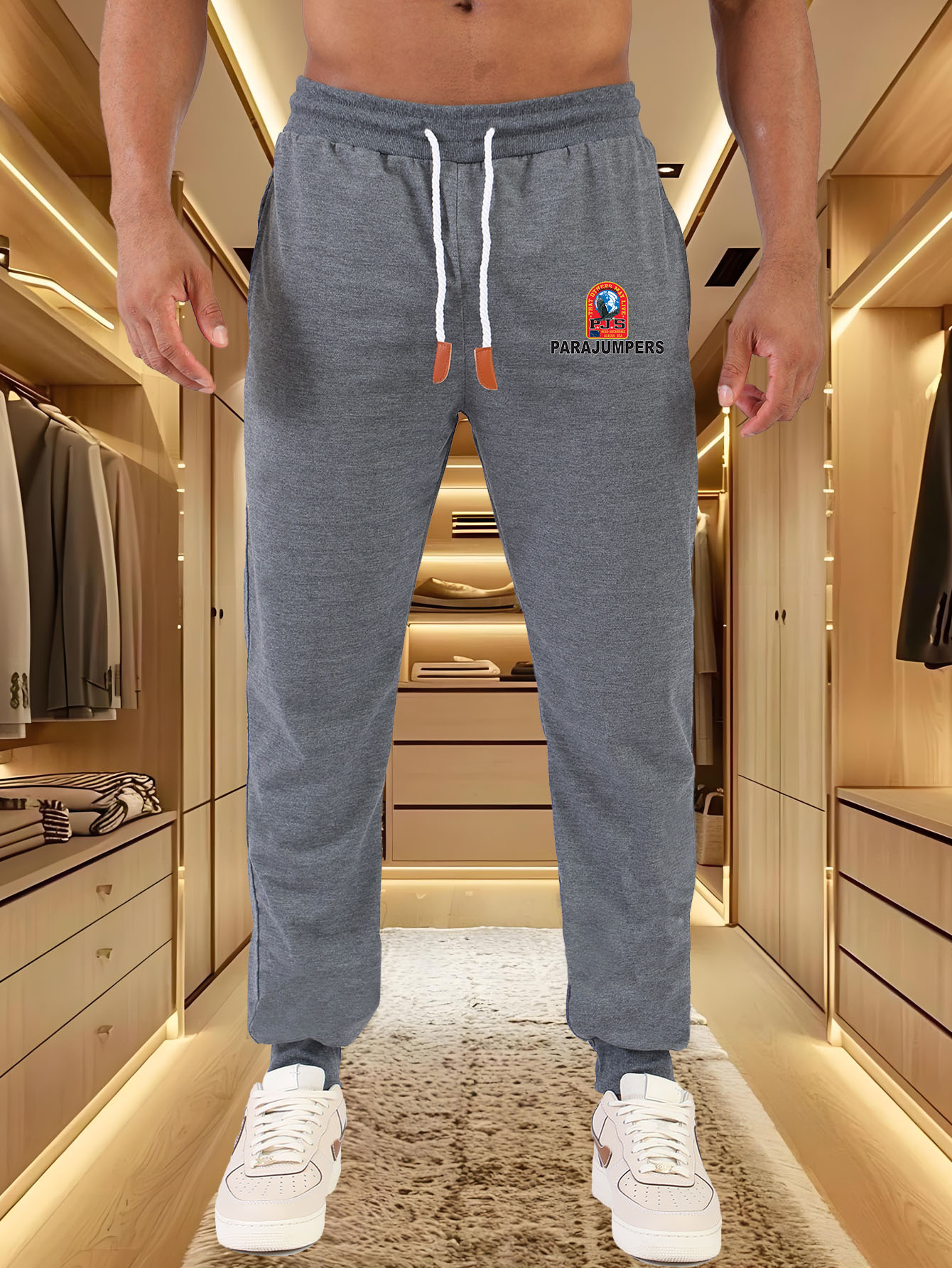 Men Jogger Pants Parajumpers C - Street Fashion Logo 评论和价格