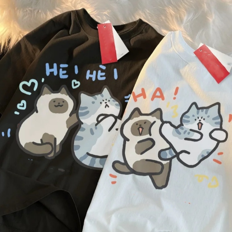 ZAZOMDE 2025 Funny Cat Print H - Street Fashion Japan 2025 评论和价格