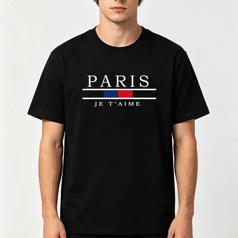 Paris Graphic Print T-shirts M - Street Fashion Paris 评论和价格