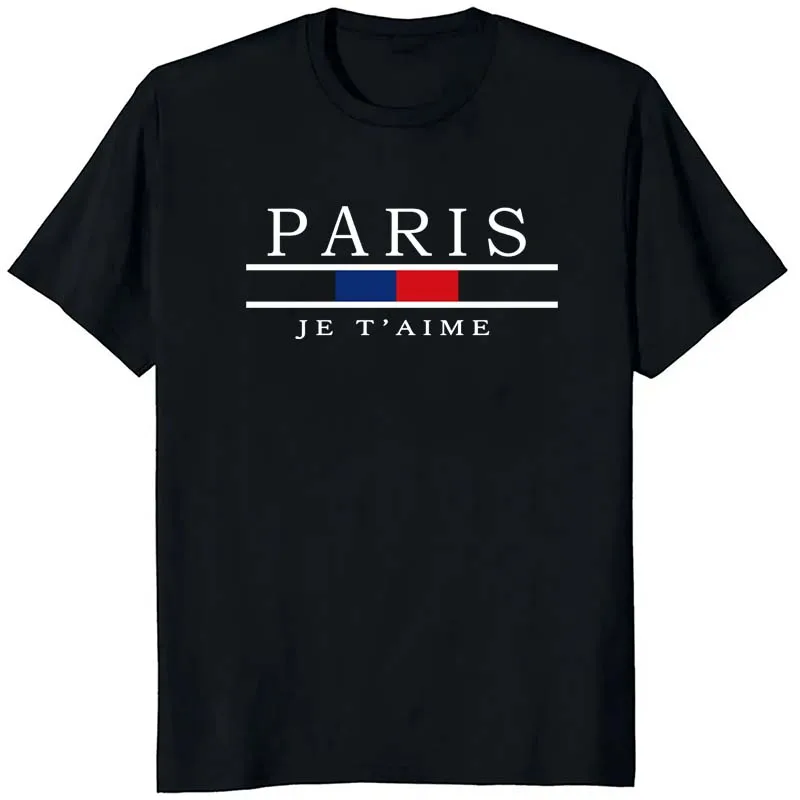 Paris Graphic Print T-shirts M - Street Fashion Paris 评论和价格