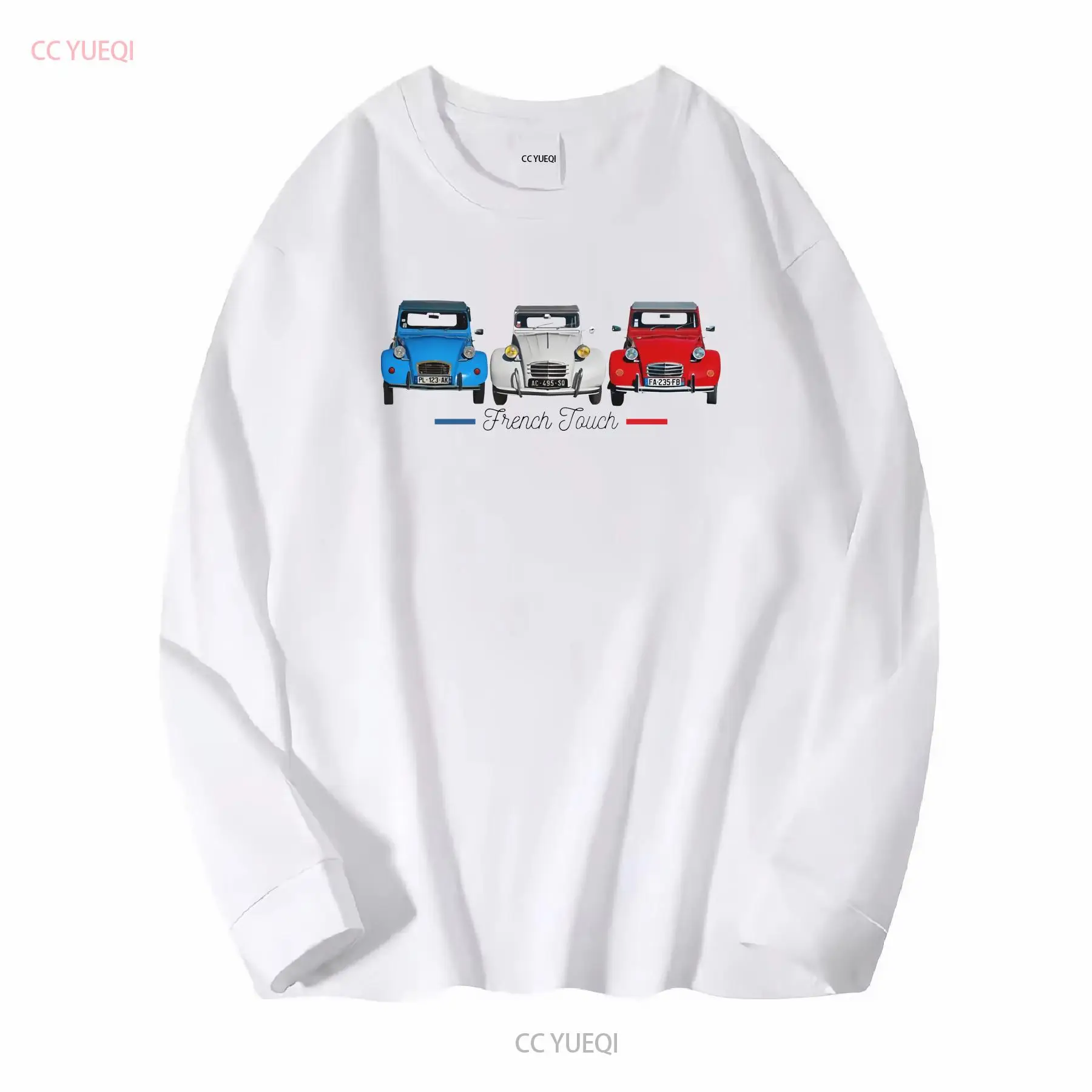 Two horses 2 CV T Shirt cotton - French Street Fashion 评论和价格