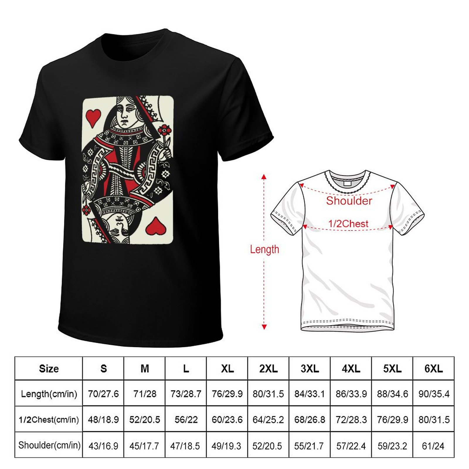 Queen of Hearts T-Shirt Street - Queen Street Fashion 评论和价格