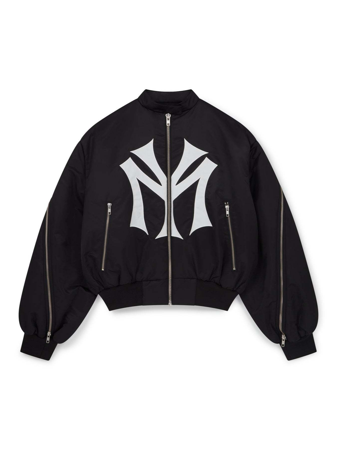 Cropped Bomber Jacket Oversize - Street Fashion Logo 评论和价格