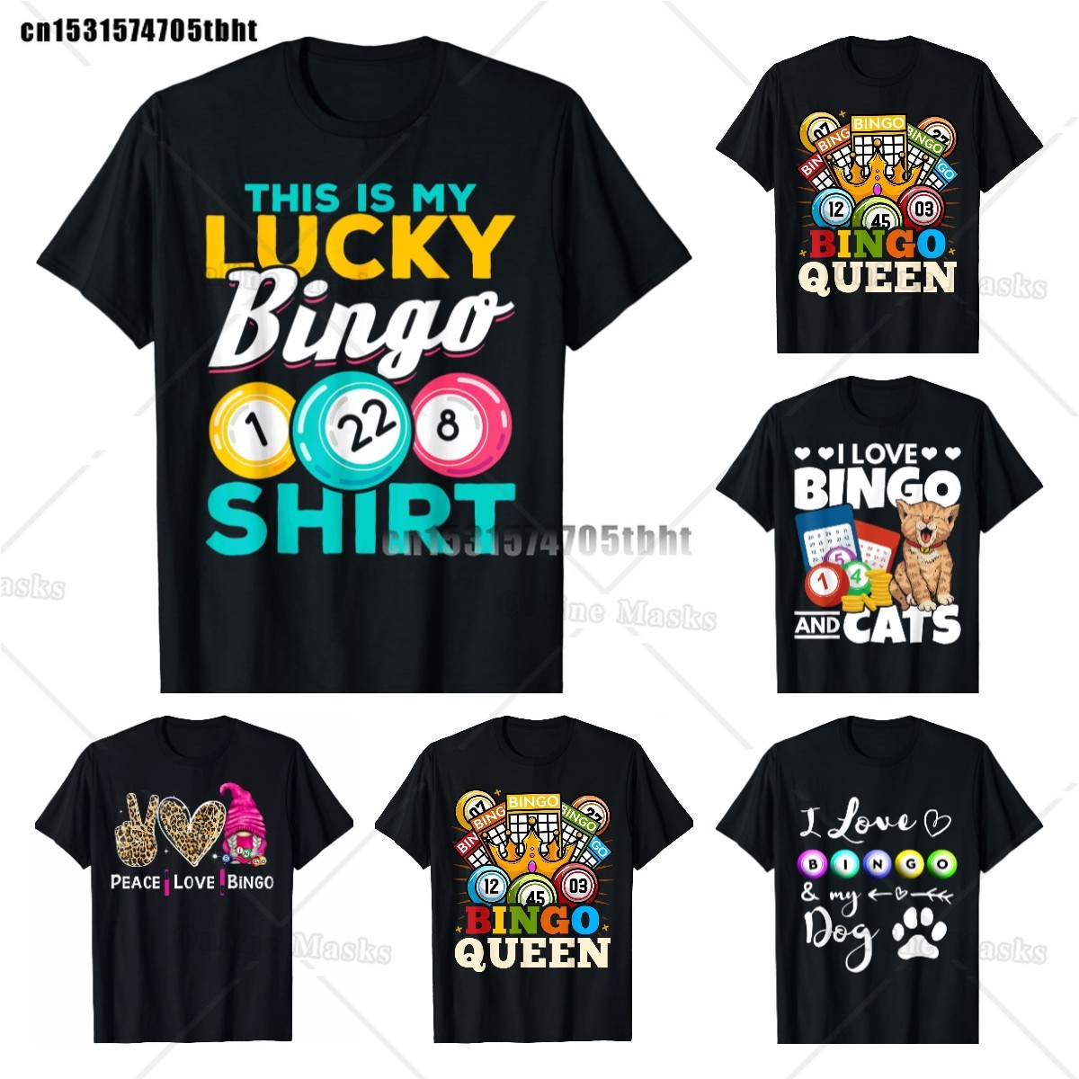 Crazy Bingo Lady Shirt Funny L - Queen Street Fashion 评论和价格
