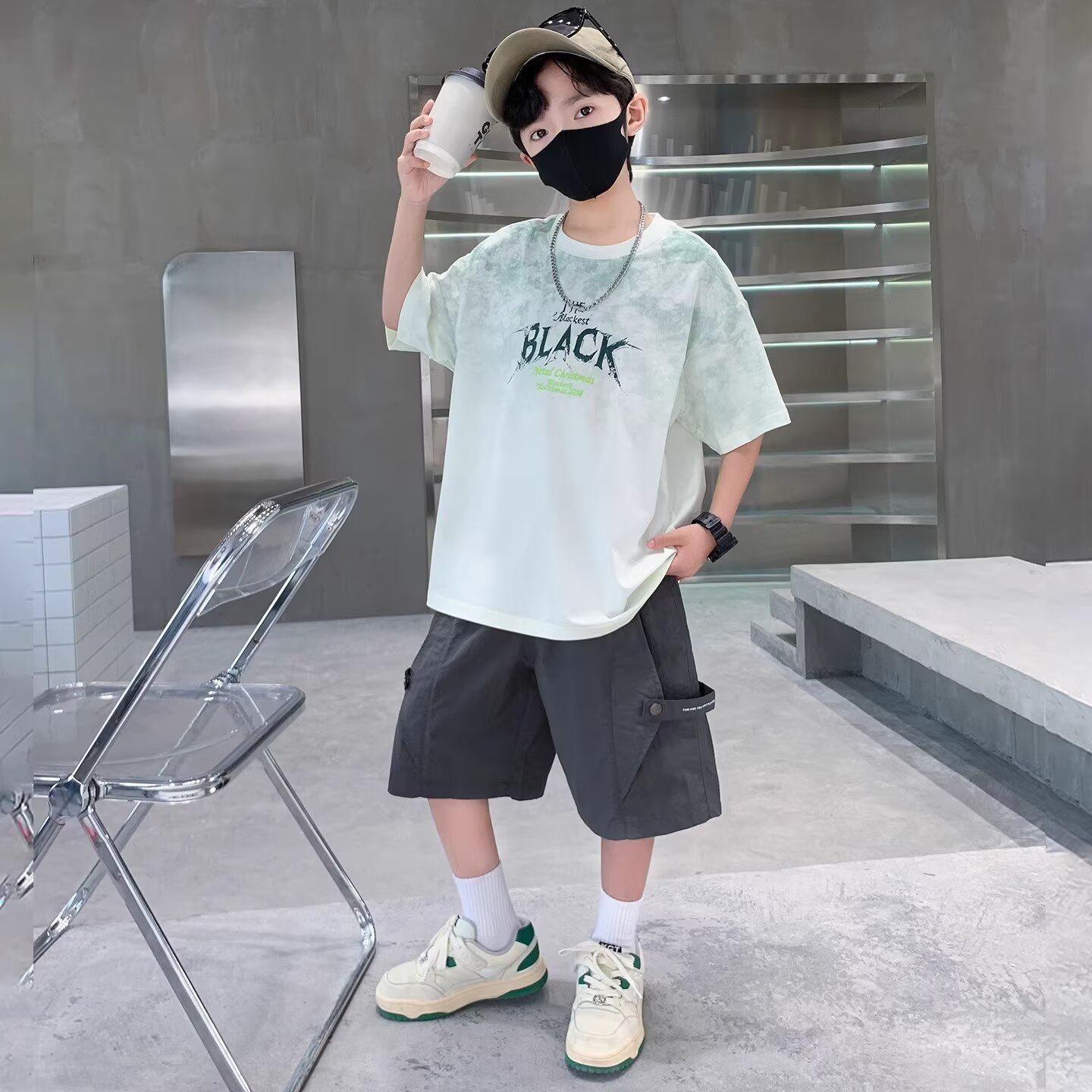 New Summer Boys Suit 120-170 J - Street Fashion Japan 2025 评论和价格