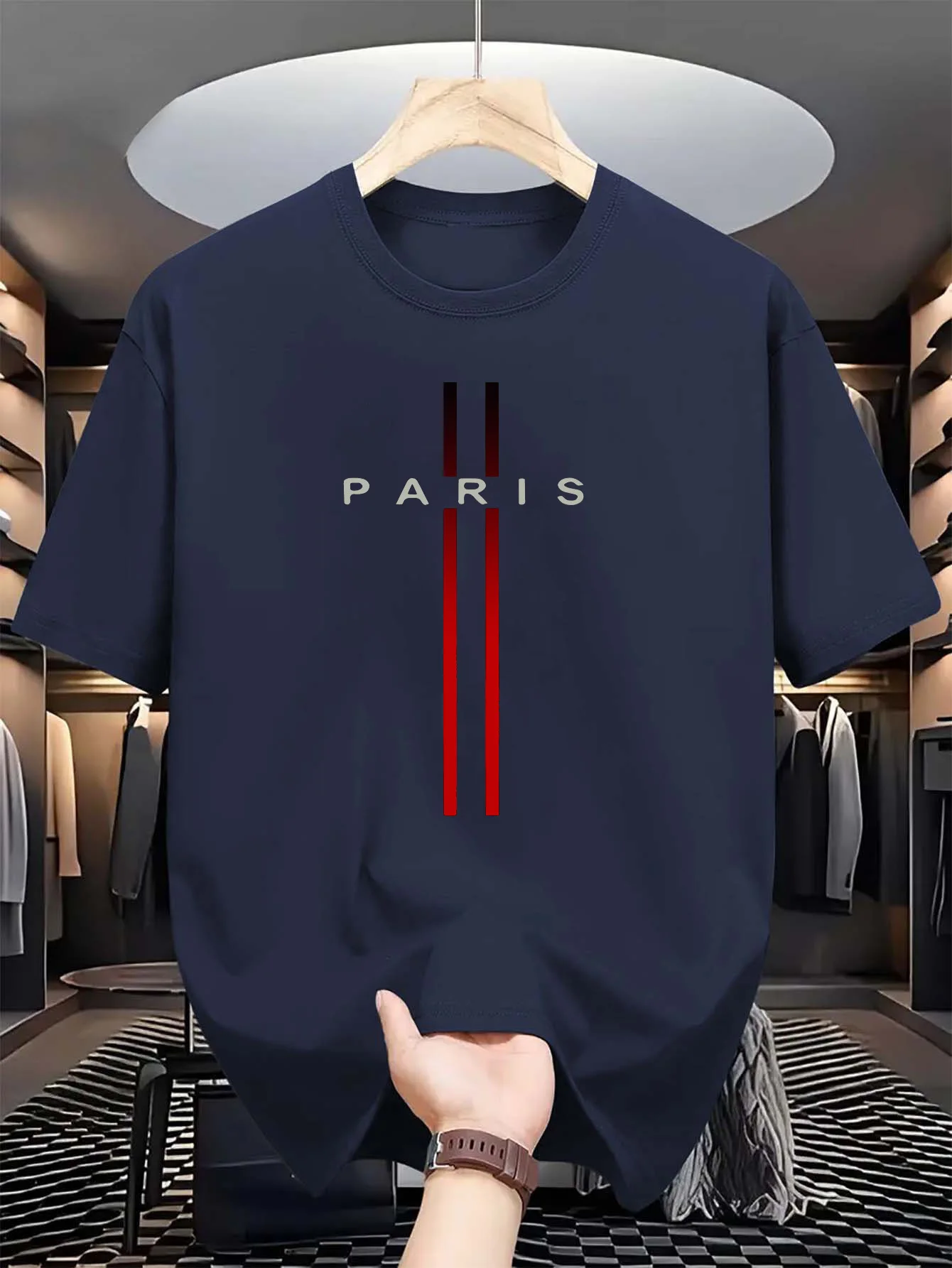 Men's 100% pure cotton summer  - Street Fashion Paris 评论和价格
