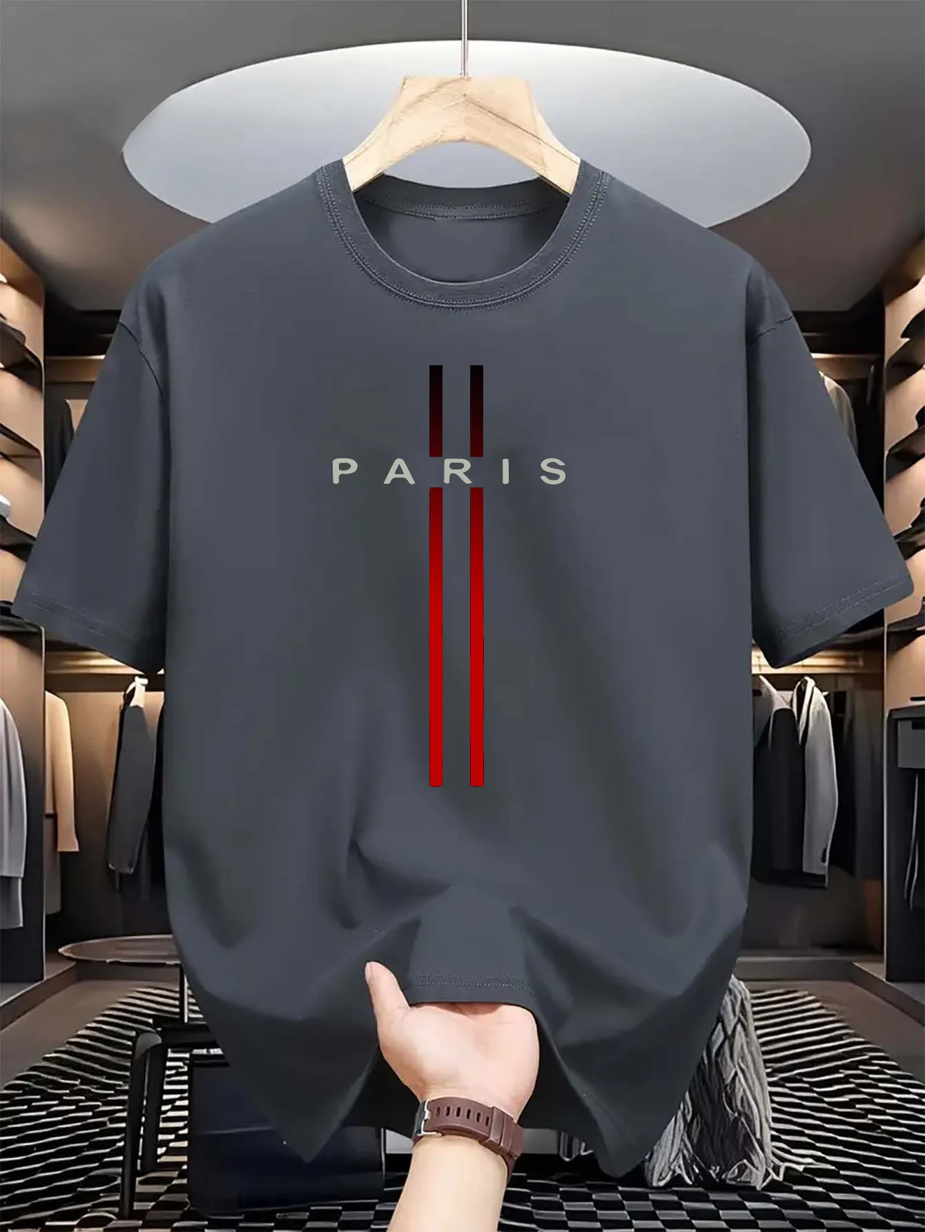Men's 100% pure cotton summer  - Street Fashion Paris 评论和价格