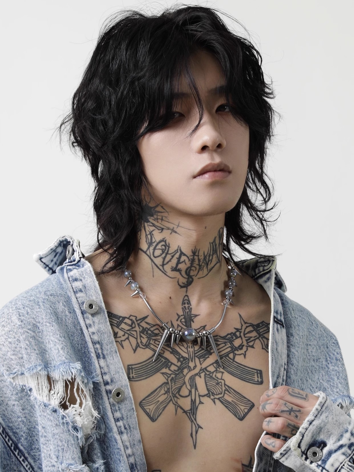 Titanium Steel Rivet Choker Fo - Street Fashion Goth 评论和价格