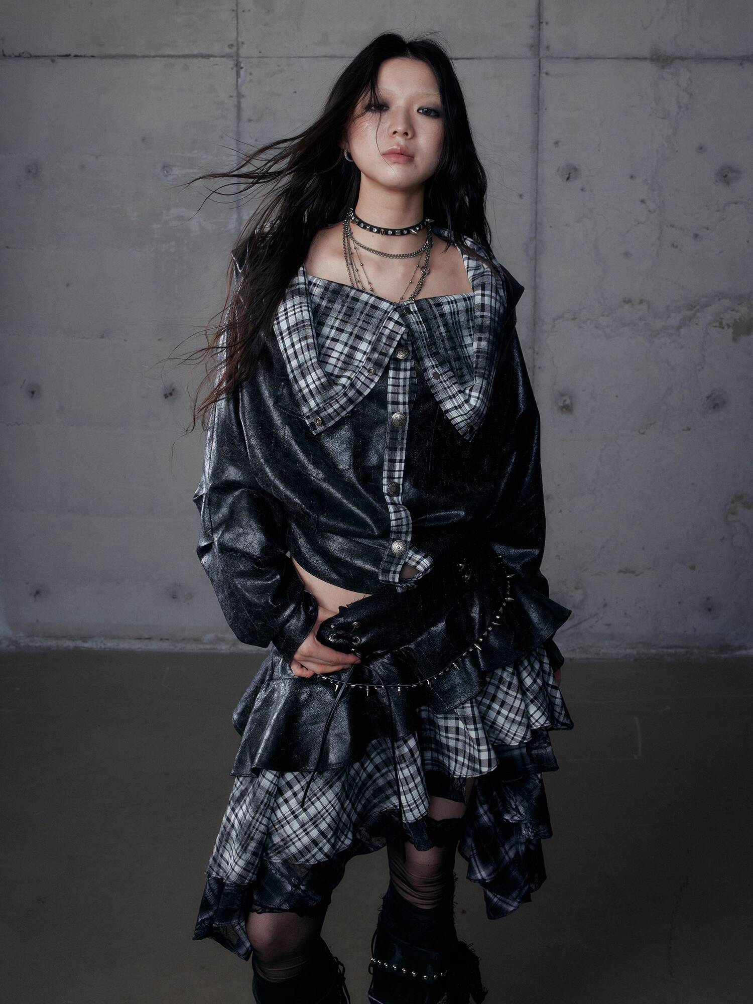 New Dark Punk Fashionable Stre - Queen Street Fashion 评论和价格