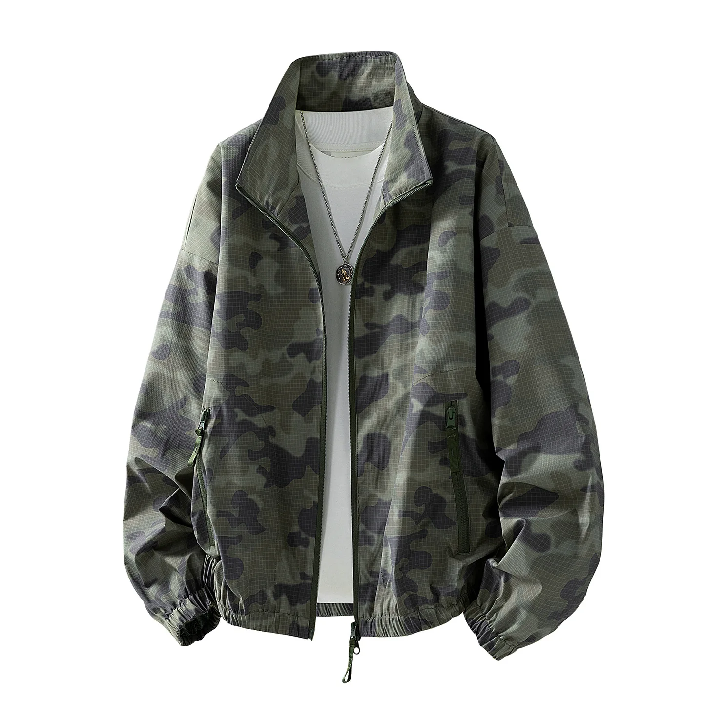 Casual Camouflage Solid Color  - Street Fashion Hong Kong 评论和价格