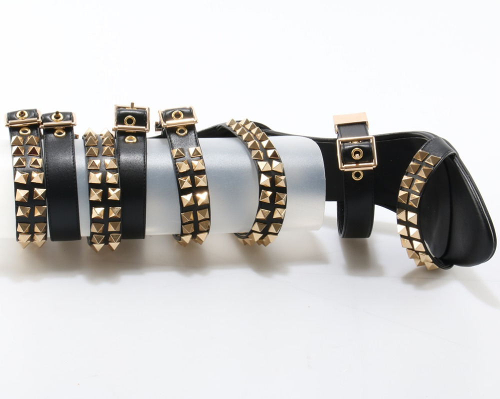 Summer Fashion Golden Rivet Le - Street Fashion Roma 评论和价格