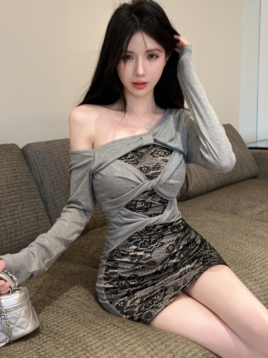 Retro Spicy Girl Lace Hollow o - Street Fashion Hong Kong 评论和价格
