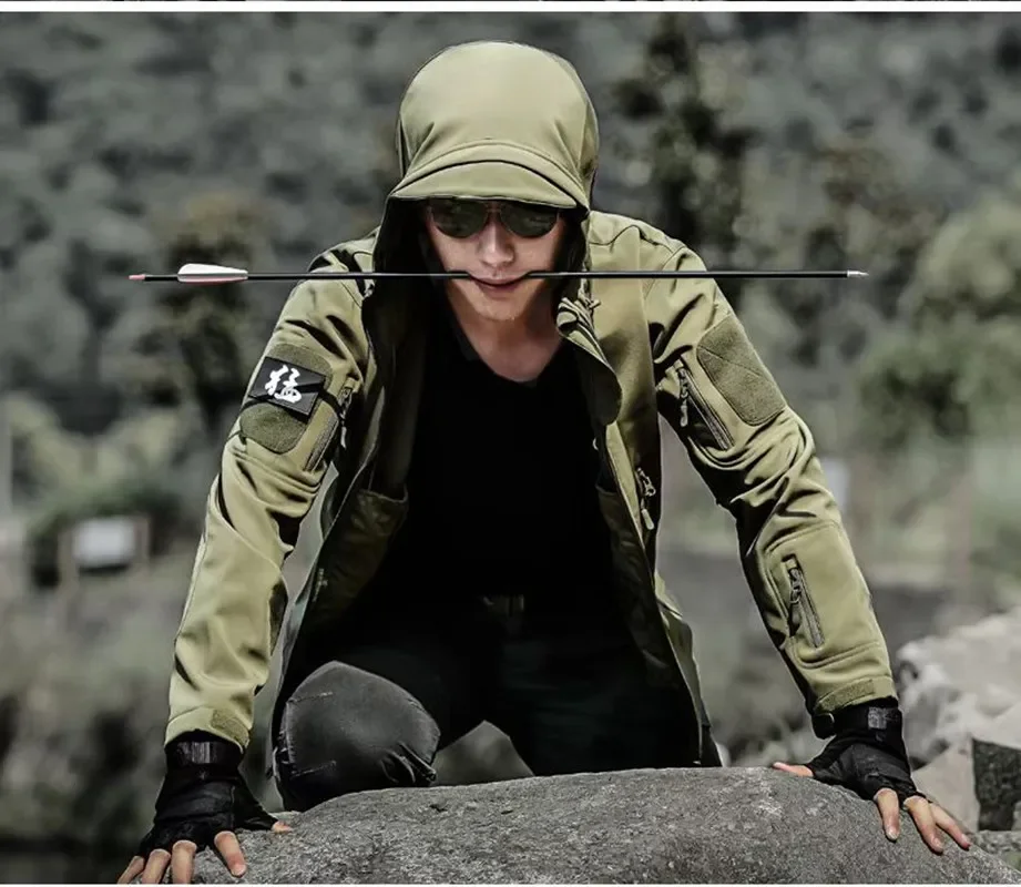 5XL 12 Colors Outdoor Fans Win - Windbreak Shell Jacket 评论和价格