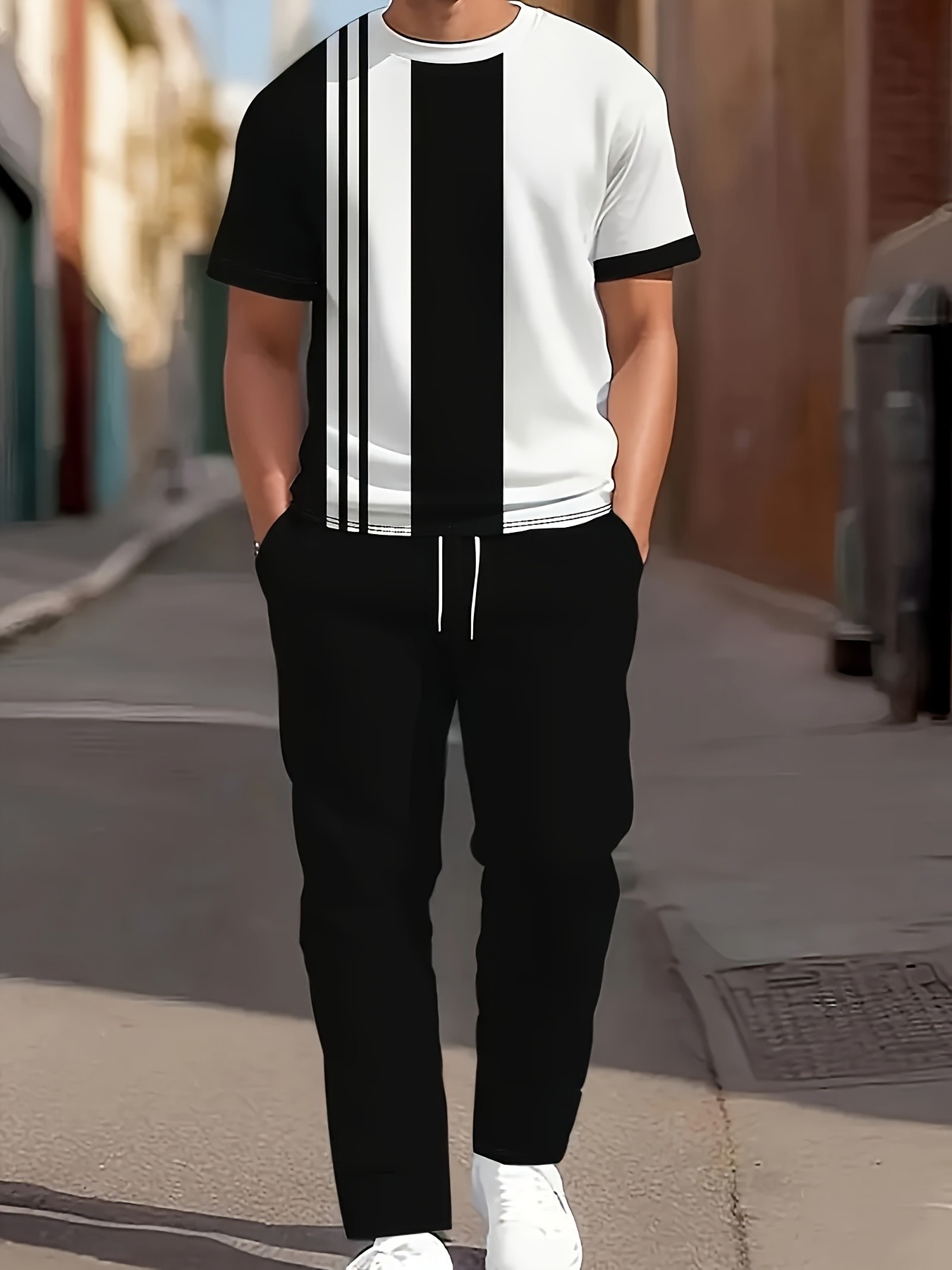 2026 Summer New Men's Short-Sl - Street Fashion Summer 2026 评论和价格
