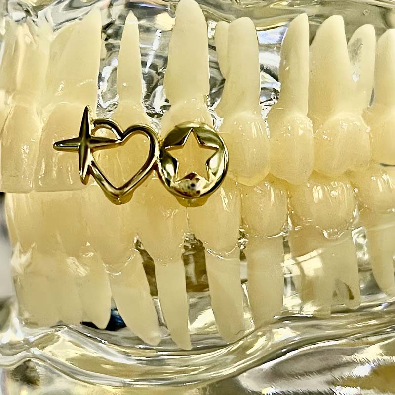 Punk Hip Hop Hollow Heart Teet - Street Fashion Jewelry 评论和价格