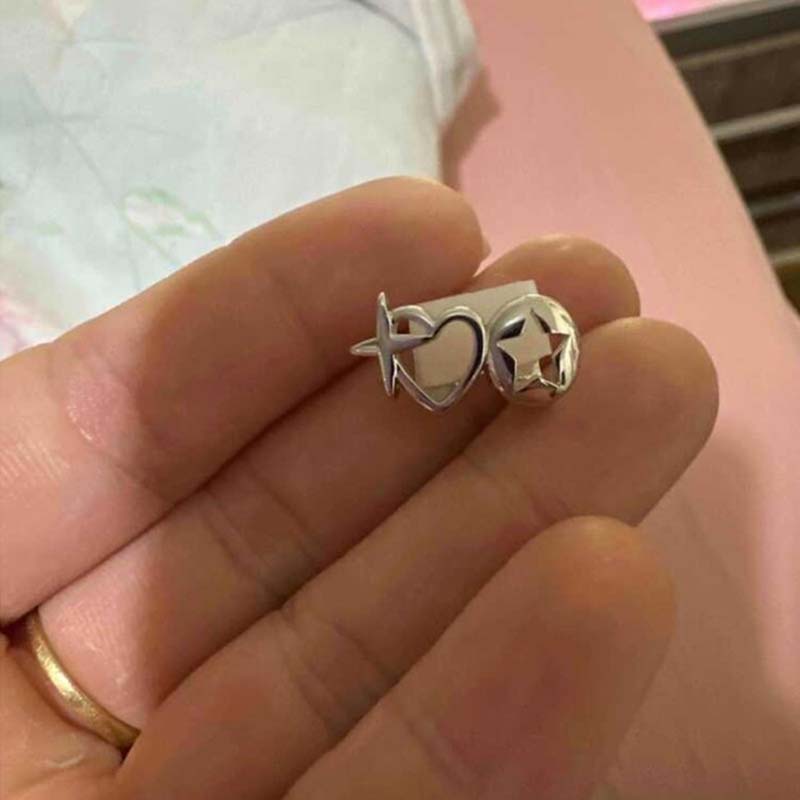 Punk Hip Hop Hollow Heart Teet - Street Fashion Jewelry 评论和价格