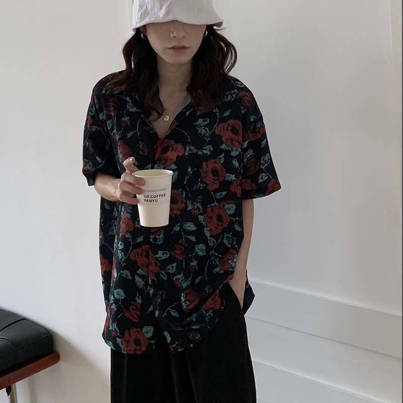 Shirts Women Retro Fashion Sum - Street Fashion Hong Kong 评论和价格