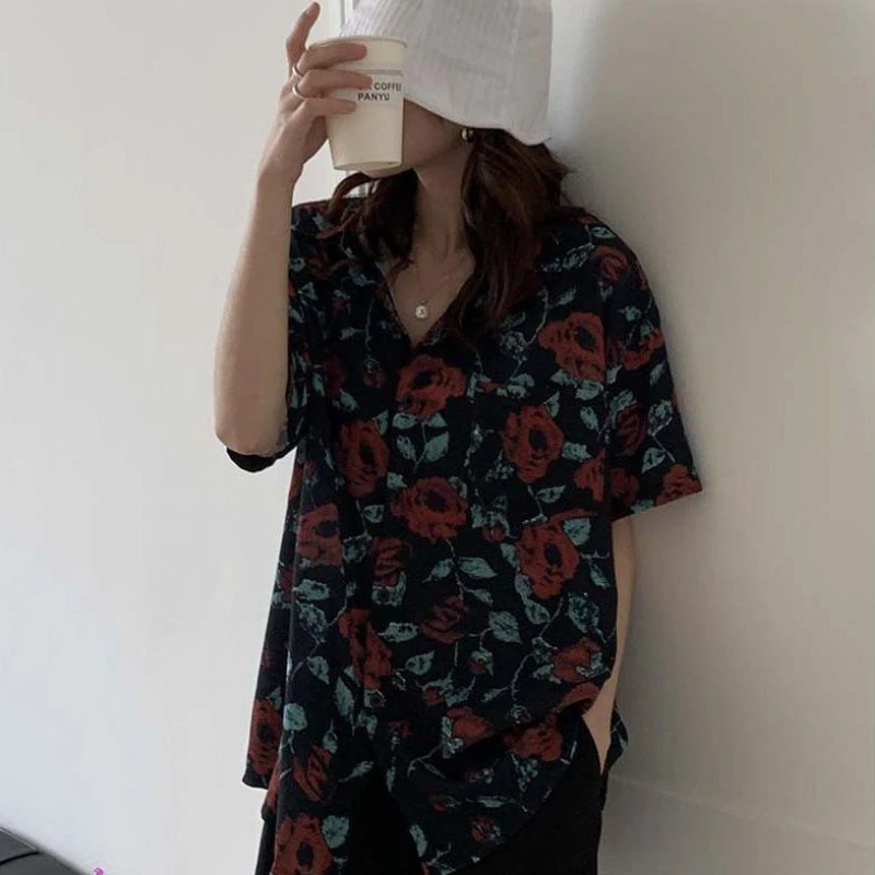 Shirts Women Retro Fashion Sum - Street Fashion Hong Kong 评论和价格