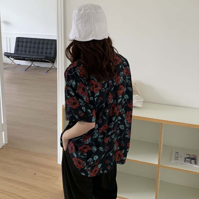 Shirts Women Retro Fashion Sum - Street Fashion Hong Kong 评论和价格