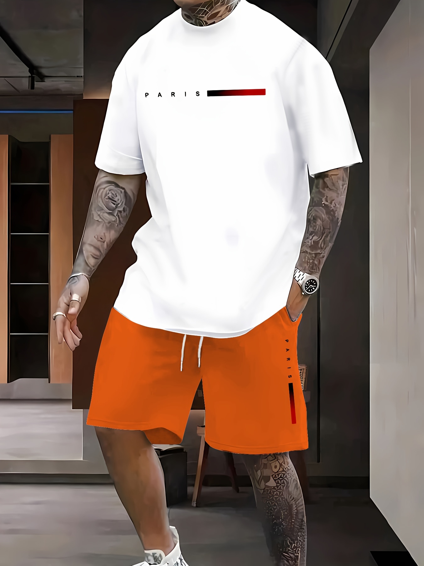 Paris Men's Casual Set Spring/ - Street Fashion Paris 评论和价格