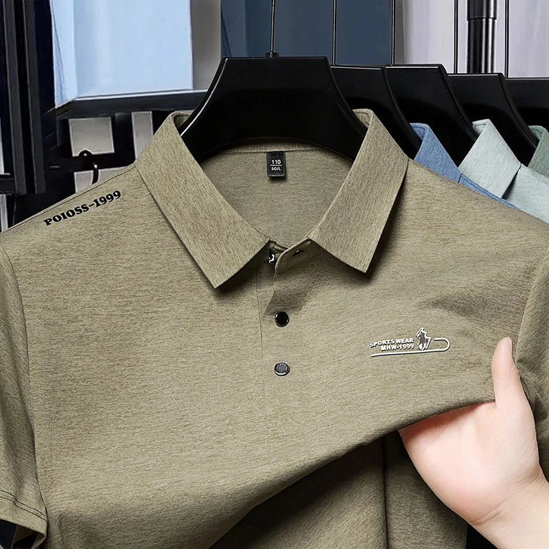 Men's Fashion Polo Shirt Embro - Street Fashion Logo 评论和价格