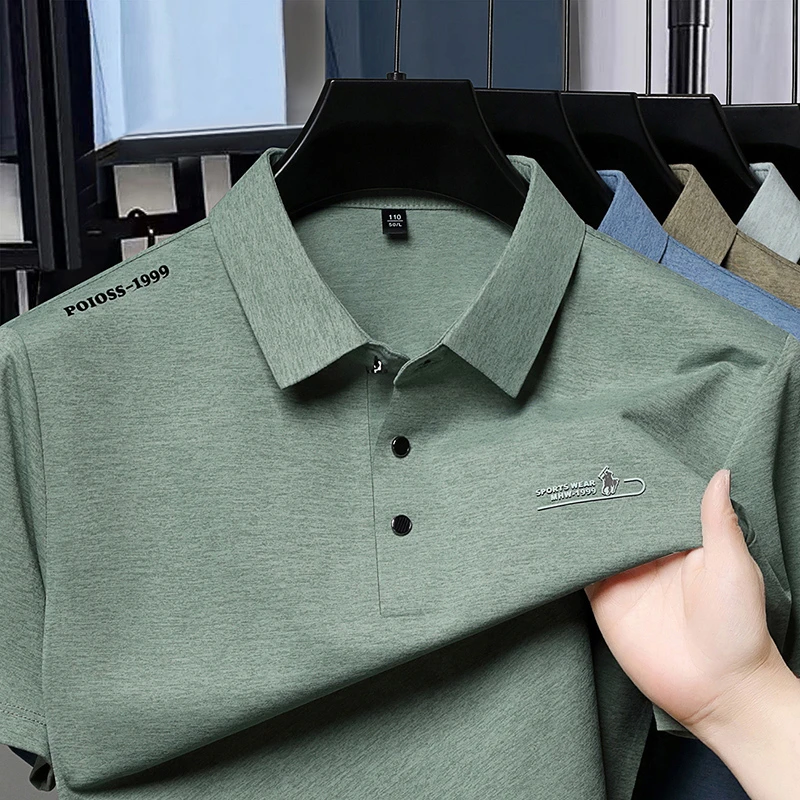 Men's Fashion Polo Shirt Embro - Street Fashion Logo 评论和价格