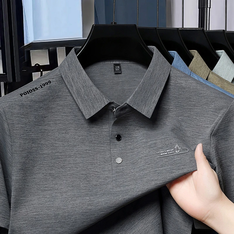 Men's Fashion Polo Shirt Embro - Street Fashion Logo 评论和价格