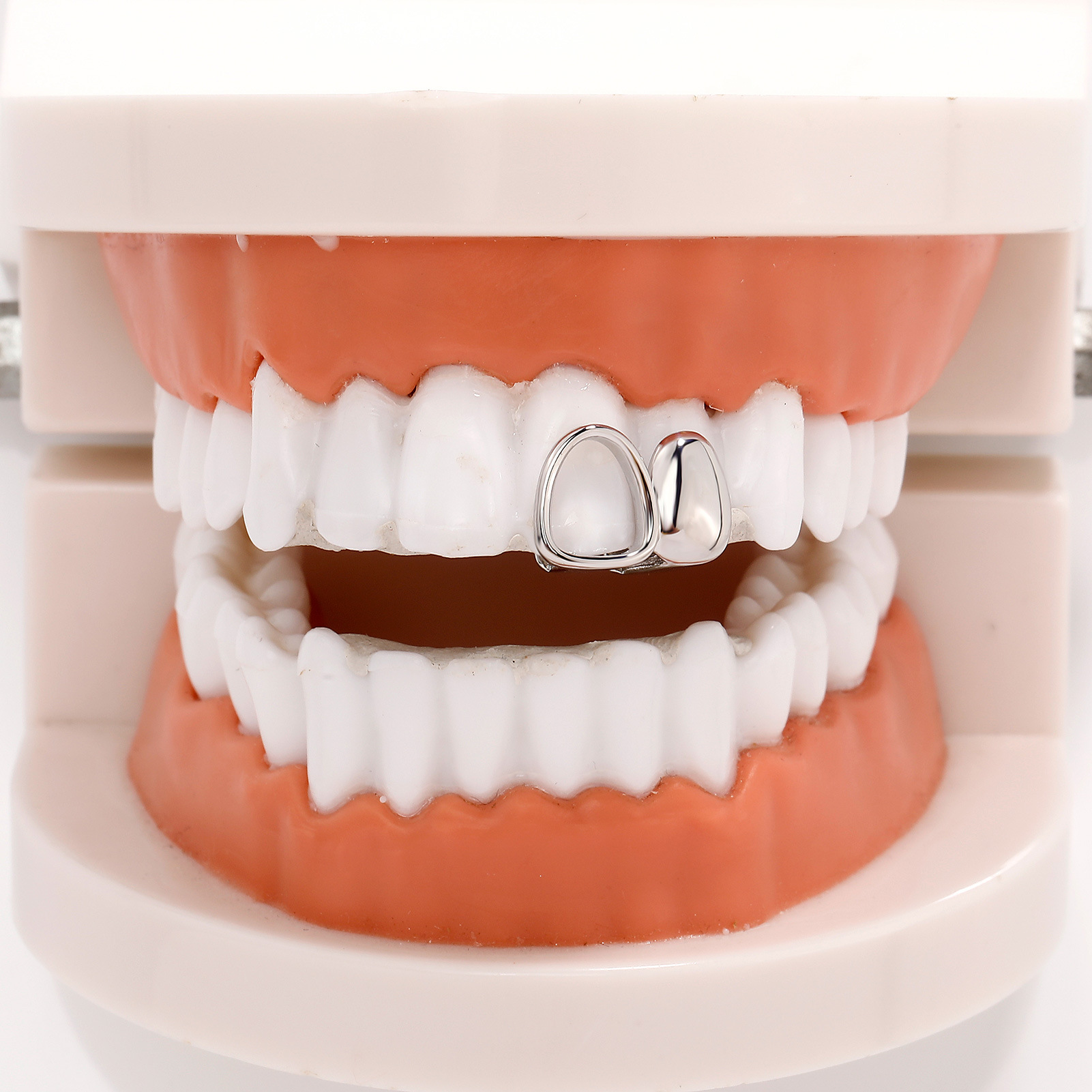 4Pcs Gold Plated Grillz Set Hi - Street Fashion Jewelry 评论和价格