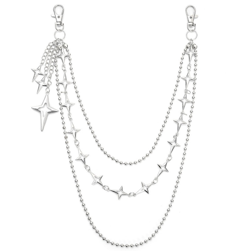 Women Punk Hip Hop Multilayer  - Street Fashion Jewelry 评论和价格