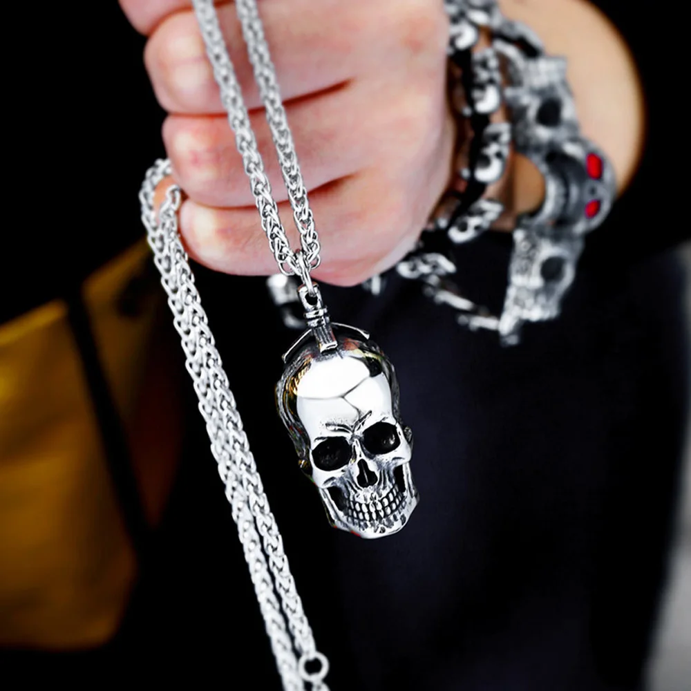 Goth Three Dimensional Skull P - Street Fashion Goth 评论和价格
